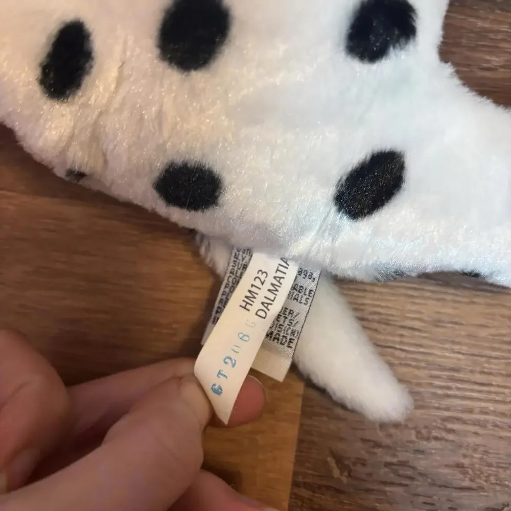 GANZ Webkinz Dalmatian HM123 Puppy Dog Plush Stuffed Animal No Code